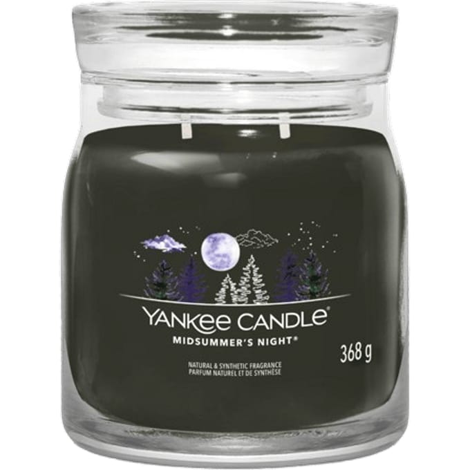 Yankee Candle - Midsummer’s Night Medium Geurkaars - 50 branduren - 2 lonten