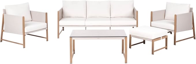 NOLA - Loungeset 5-zits - Beige - Aluminium