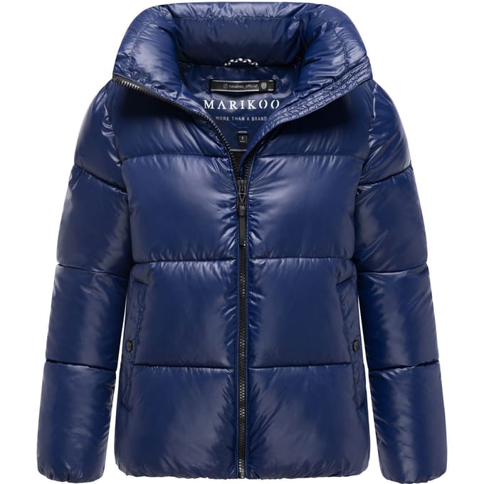Marikoo dames winterjas Hazalee in puffer-stijl met glanzende look