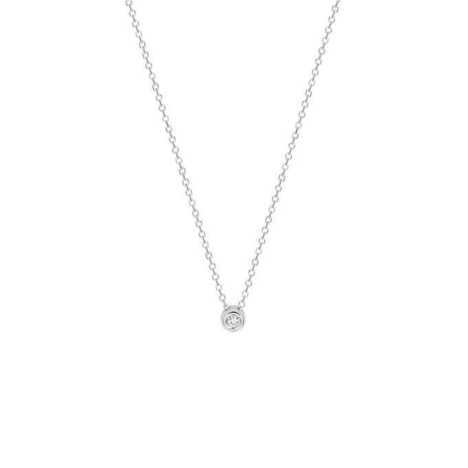 Collier Diamant 0.02ct H Si 41 - 43 - 45 Cm