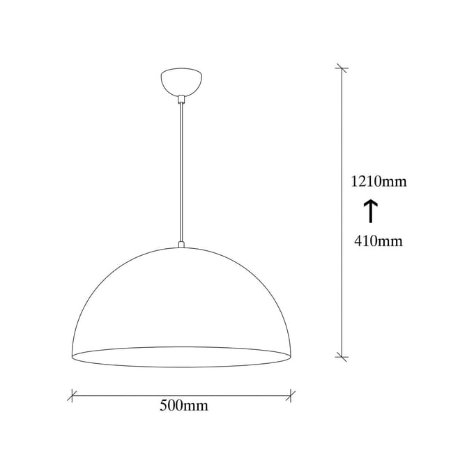Opviq Berceste 234-S hanglamp Ø50cm wit/goud