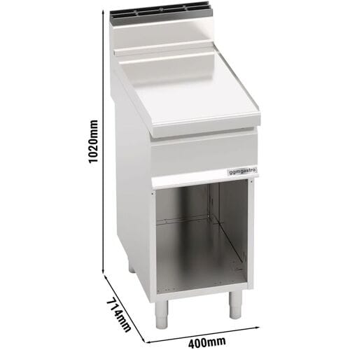 GGM Gastro Neutralelement - 400mm - mit Schublade Zilver
