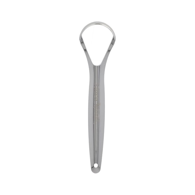 GuruNanda, tongschraper, reisetui inbegrepen, 2-delige set gray