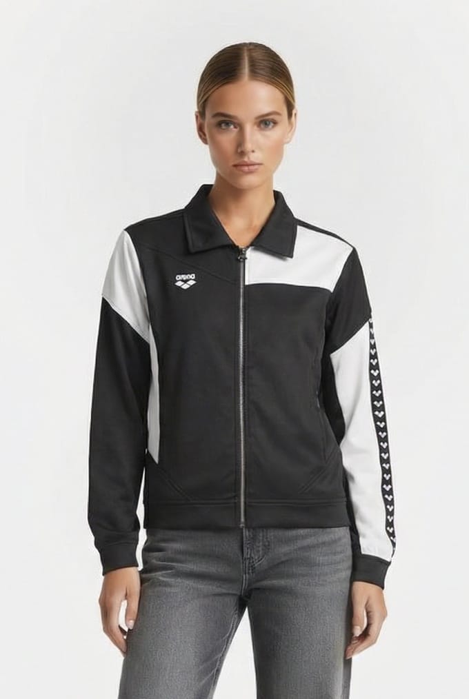 Arena Unisex Denim Jacket Black White Größe: L | Leichte Jacken Outlet | Unisex | Blau