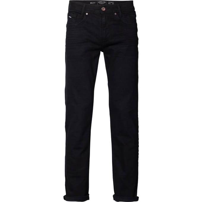 Petrol Industries - Heren Riley Regular Fit Jeans  - Zwart