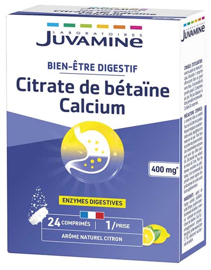 Juvamine Betaïnecitraat Calcium 24 Bruistabletten