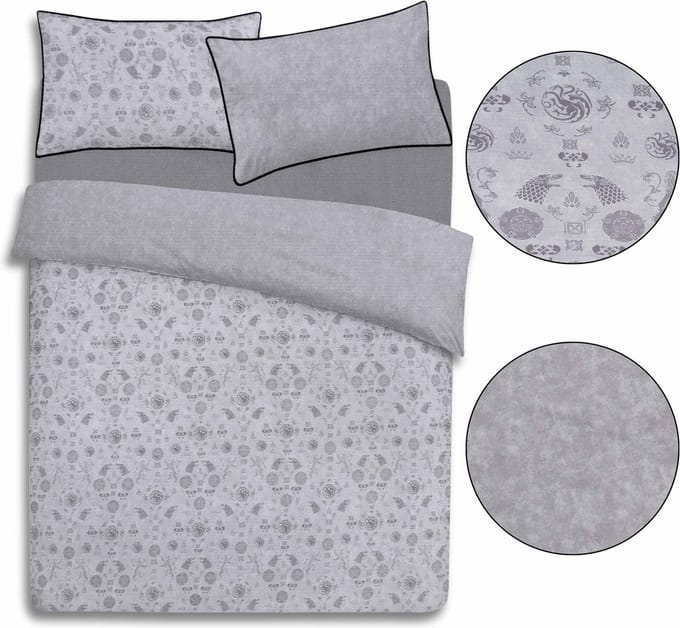 Game of Thrones - Grijs Beddengoed 200x200 OEKO-TEX STANDARD 100