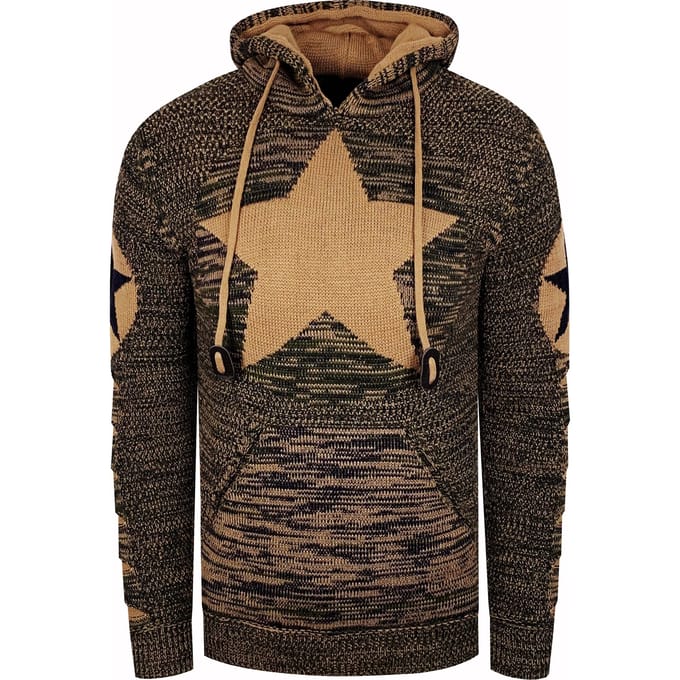 Grof gebreide hoodie