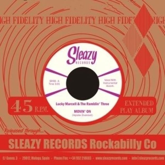 Lucky Marcell & The Ramblin' Three - Movin' On (7" Single)