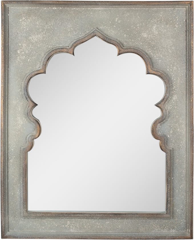 Clayre & Eef Spiegel 80x4x100 cm Groen Hout