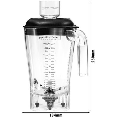 HAMILTON BEACH Polycarbonaat mengbeker - 1,8 liter - geschikt voor FMHBC6