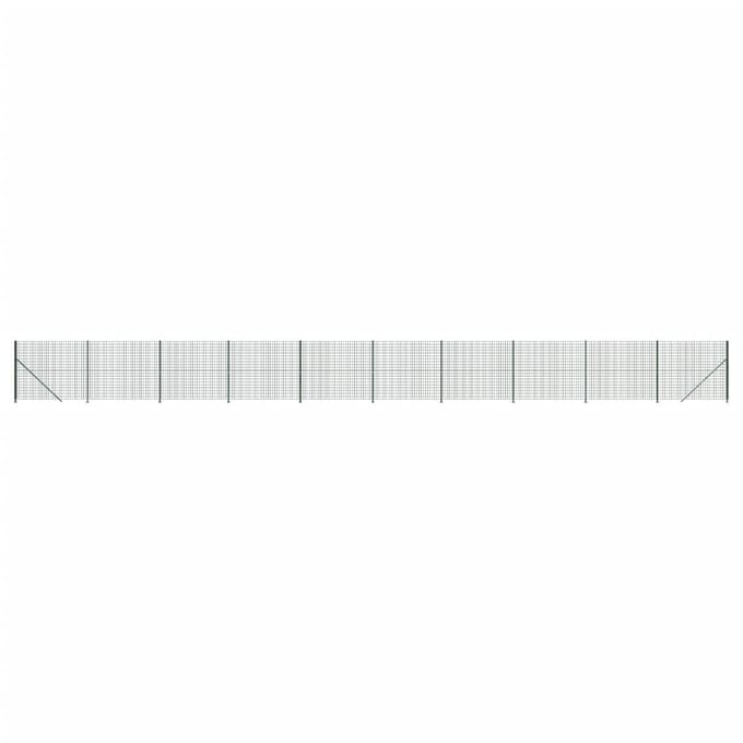 vidaXL - Draadgaashek - met - flens - 1,6x25 - m - groen