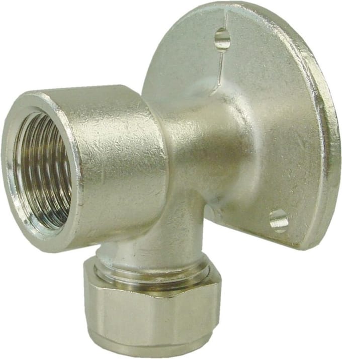 Sub p-803wp knel muurplaat 1/2bin.x 15 vernikkeld