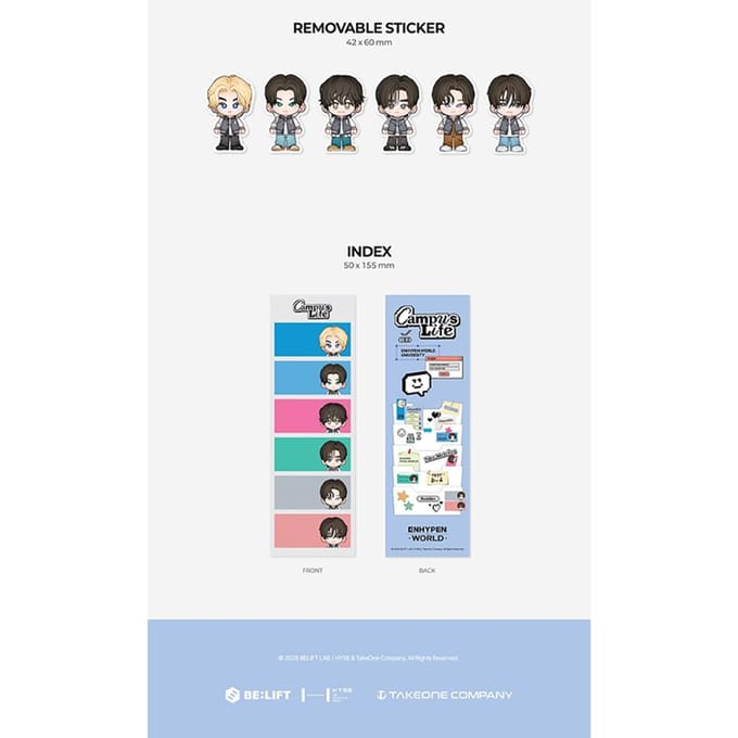 [Précommande] ENHYPEN - [Collection de cartes de réduction ENHYPEN WORLD] CAMPUS LIFE SPECIAL ver. white