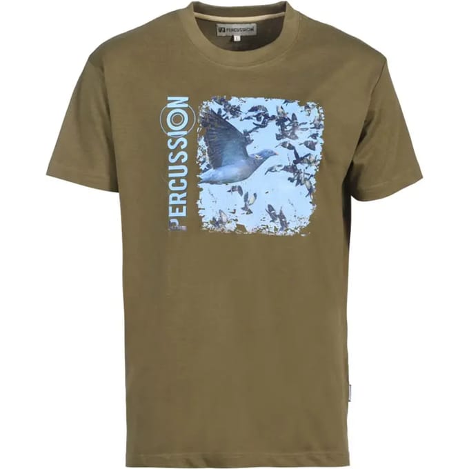 Zeefdruk T-shirt palombe PERCUSSION