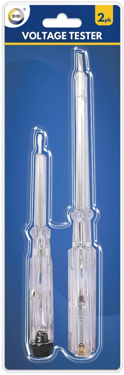 DID spanningzoeker schroevendraaier - set van 2x - 110-250V - voltage tester