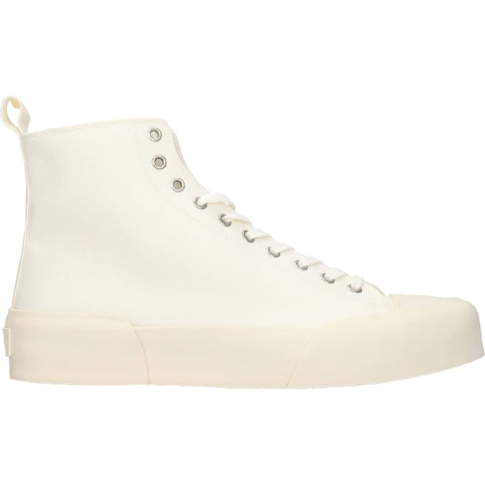 Jil Sander Beige Stoffen Hoge Sneakers