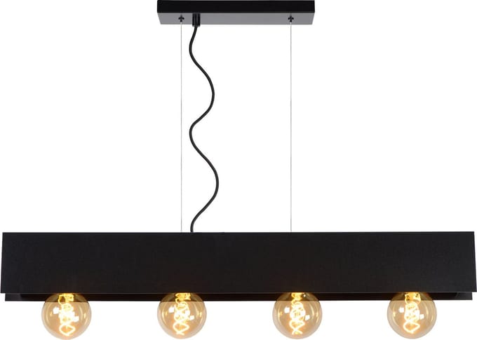 Lucide SURTUS - Hanglamp - 4xE27 - Zwart