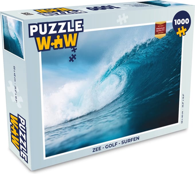 Puzzel Zee - Golf - Surfen - Legpuzzel - Puzzel 1000 stukjes volwassenen