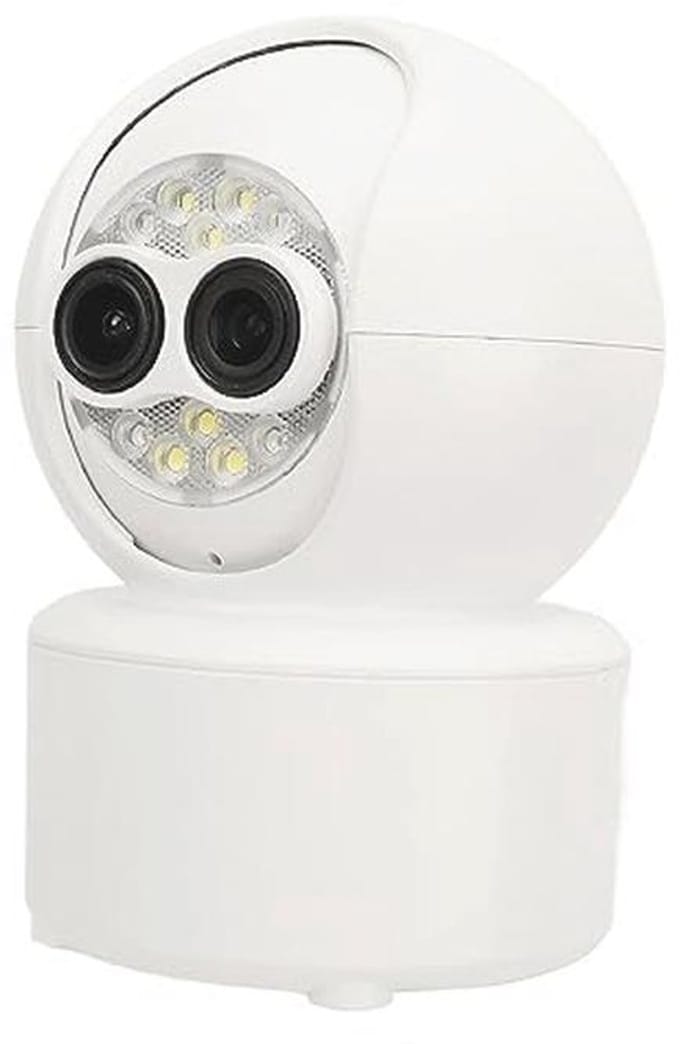 Dubbele Beveiligingscamera met HD Nachtzicht en Bewegingsdetectie voor Optimale Huisbeveiliging