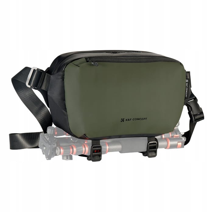 K&F Concept Fototas Schoudertas Cameratas 10L Waterdicht Groen