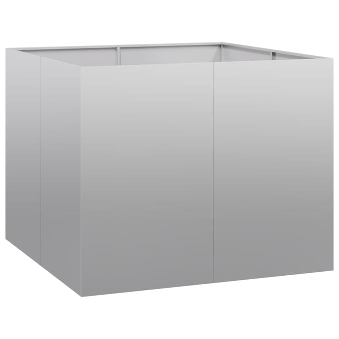 vidaXL - Plantenbak - 100x100x80 - cm - gegalvaniseerd - staal