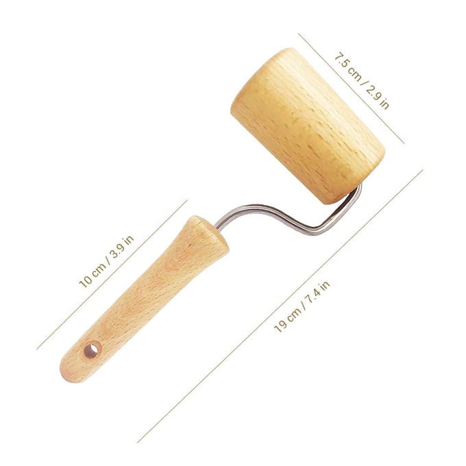 2 stuks 5D Schilderij Houten Roller Gereedschap DIY Schilderaccessoires Voor Schilderen Plakt Stevig beige