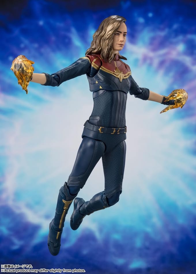 Beeldje Tamashii Nations The Marvels S.H. Captain Marvel
