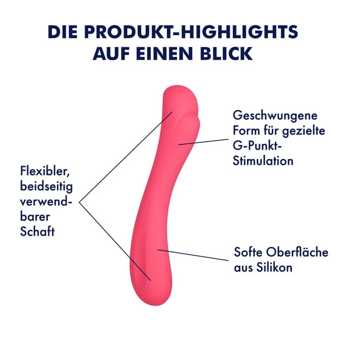G-spot-Dildo gemaakt van siliconen van EIS, 19 cm