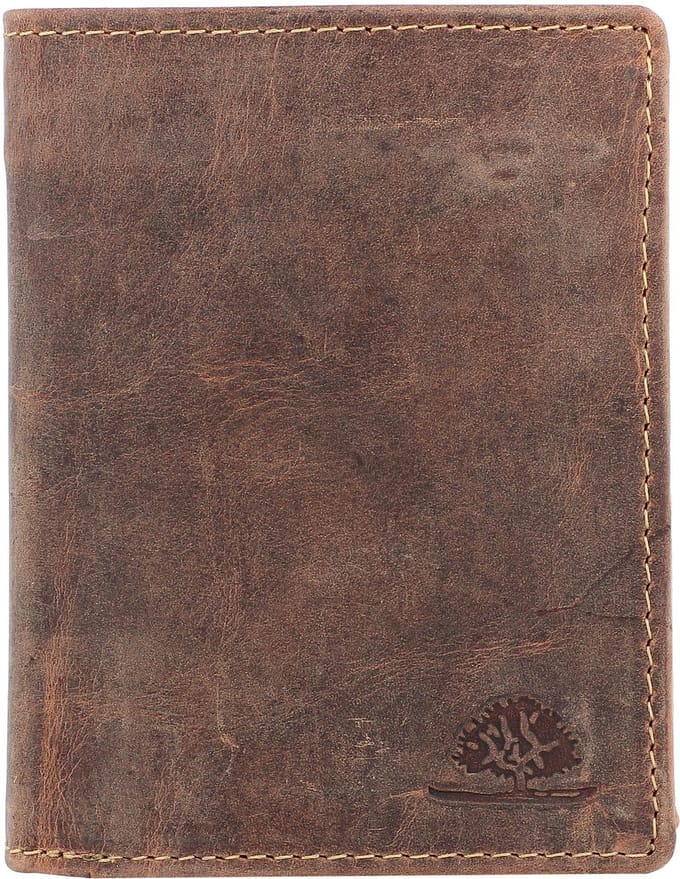 GREENBURRY portemonnee Vintage Save Wallet RFID Brown bruine