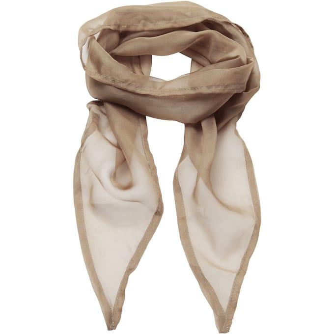 Premier Dames/vrouwenwerk Chiffon Formele Sjaal (Khaki)