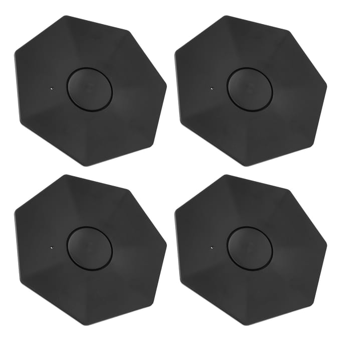 4 STUKS Wiel Naafdoppen Set Zwart Volledige Bescherming Stijlvol Zwart Klik-On Wiel Band Naaf gray