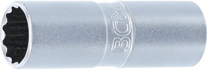 BGS Bougiedopsleutel met rubberring, twaalfkant 1/2 16 mm