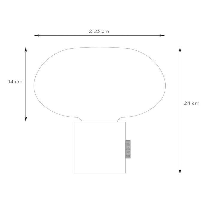 Lucide CHARLIZE - Tafellamp - Ø 23 cm - 1xE27 - Groen