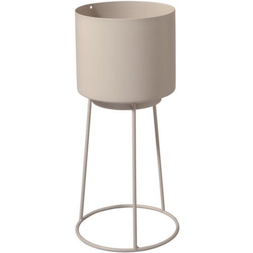 LIVARNO Bloempot met onderstel 1 L (Beige)