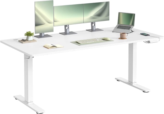 VASAGLE - Zit Sta Bureau - Elektrisch - 180 x 80 cm - USB-C-Aansluiting - Geheugenfunctie - Kantoor