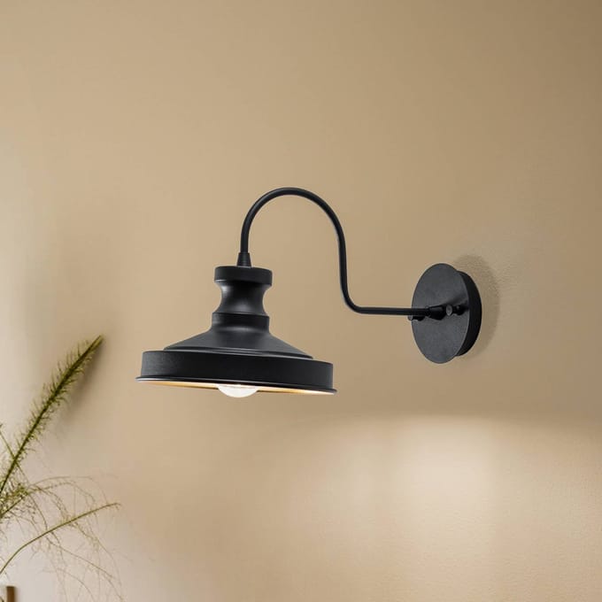 Opviq Wandlamp Berceste 182-A zwart/goud
