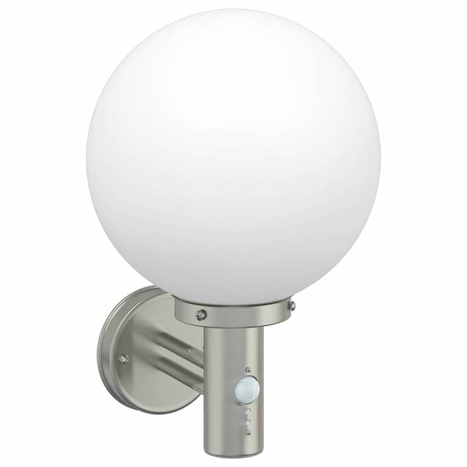 vidaXL Buiten Wandlamp Zilver 28 x 25 x 38 cm