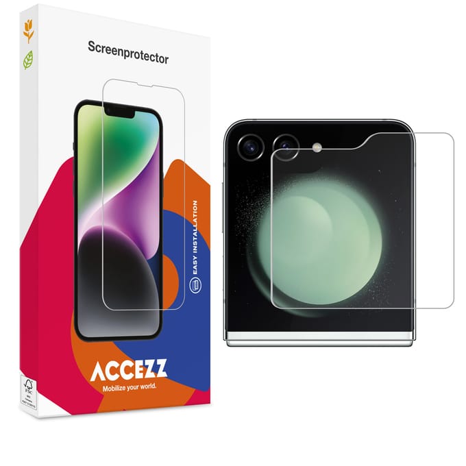 Accezz Screen Protector - Geschikt voor Samsung Galaxy Z Flip 5 / Z Flip 6 / Z Flip 7 FE - Gehard Glas Screenprotector
