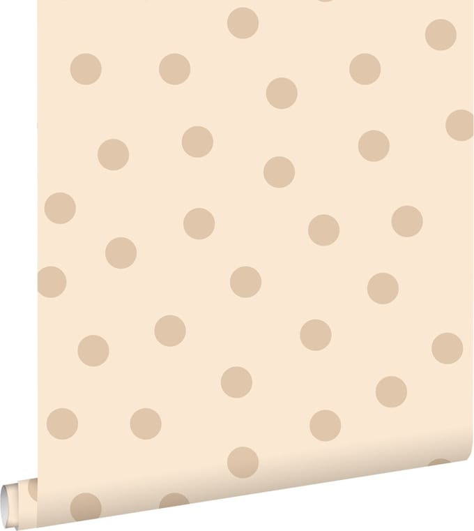 ESTAhome behang stippen beige - 53 cm x 10.05 m - 139730