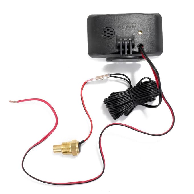 Auto LCD Digitaal Display Watertemperatuurmeter Thermometer Voltmeter Meter 2in1 Temp & Voltage zwart