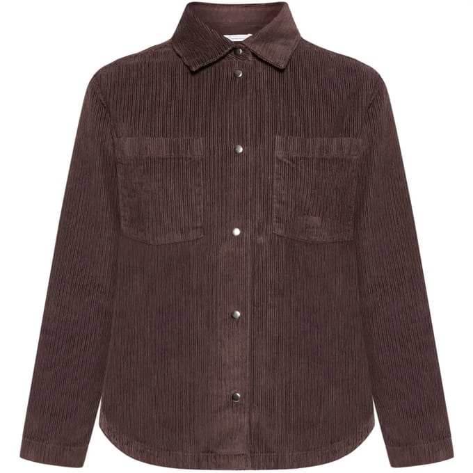 Damesoverhemd met lange mouwen KnowledgeCotton Apparel Irregular corduroy
