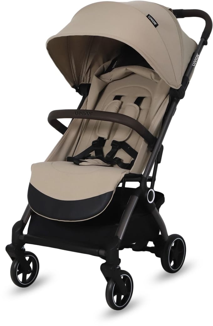 LUVION® Malmö Buggy - Compacte en comfortabele reisbuggy - Inklapbaar - Inclusief Travel Bag - Beige