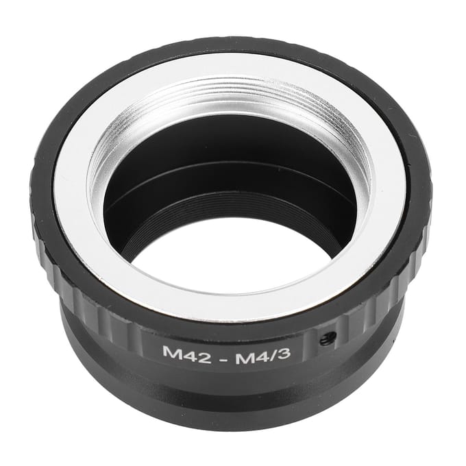 M42 naar M43 Lensadapter Digitale Camera Lens Converter Ring voor EP1 EP2 EP3 EPL1 EPL2 Micro 43 black