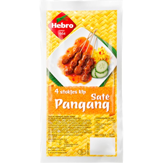 4 Stokjes Kipsaté Pangang