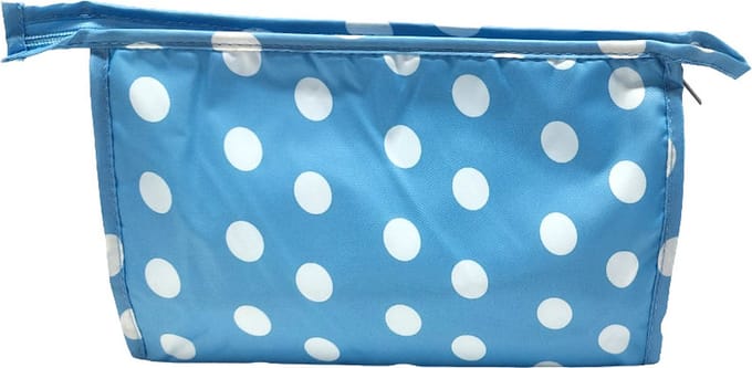 Rojafit Toilettas Groot - Blue Dots - afmeting 29 x 8 x 18 cm.