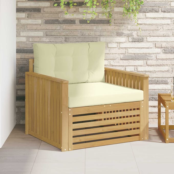 vidaXL - Buitensofa - Polyester - Wit