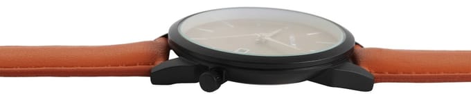 EXCELLANC Herenhorloge imitatieleer zilverkleurig, Datumsanzeige