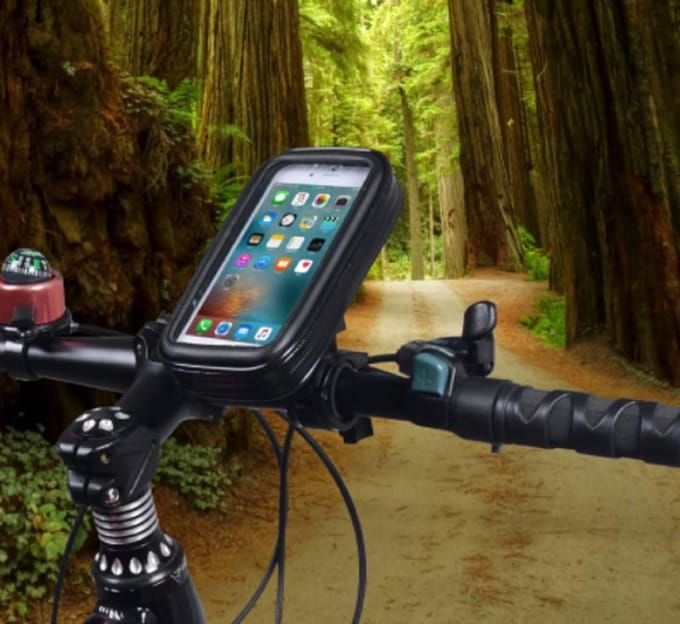 Fiets Motorfiets Telefoon Houder Waterdicht (XL 6.0 inch)