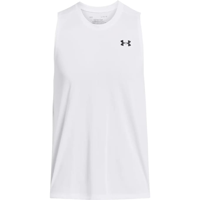 Under Armour UA Tech Tank Heren Sporttop - Wit